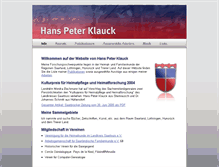 Tablet Screenshot of hpklauck.de